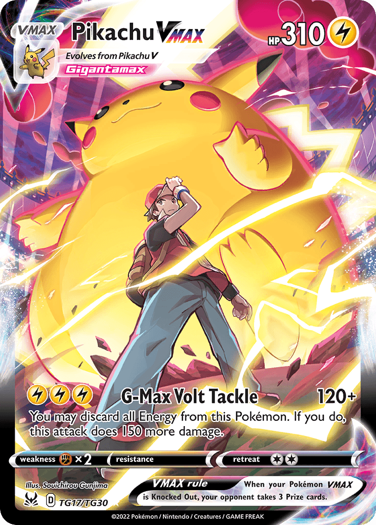 Pikachu VMAX — Lost Origin Trainer Gallery #TG17