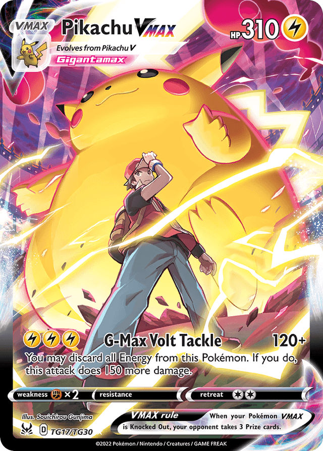 Pikachu VMAX — Lost Origin Trainer Gallery #TG17
