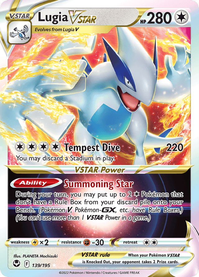 Lugia VSTAR — Silver Tempest #139