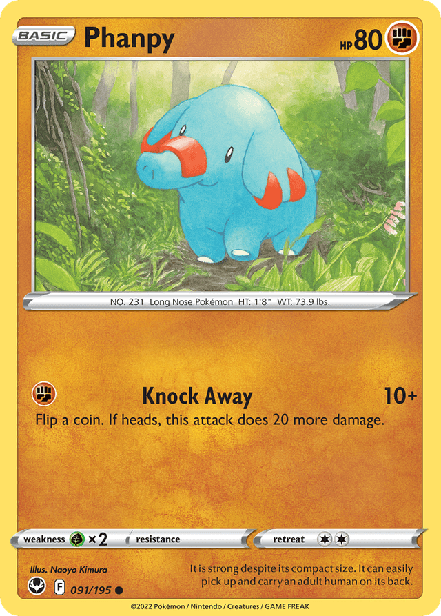 Phanpy — Silver Tempest #91