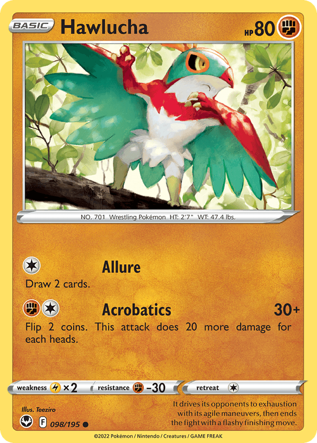 Hawlucha — Silver Tempest #98