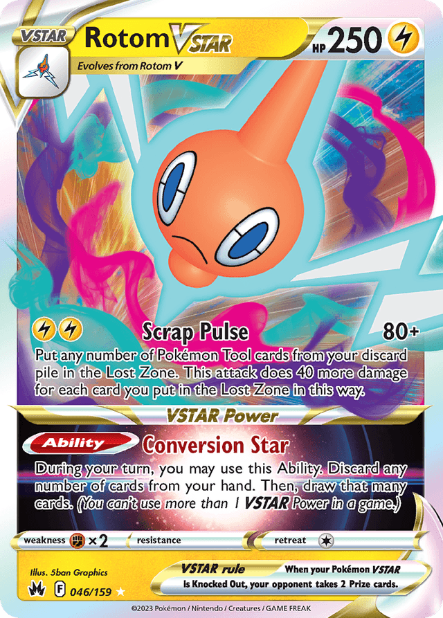 Rotom VSTAR — Crown Zenith #46