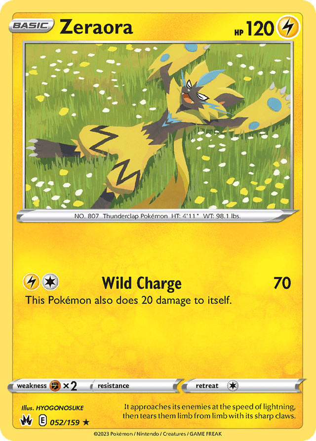 Zeraora — Crown Zenith #52