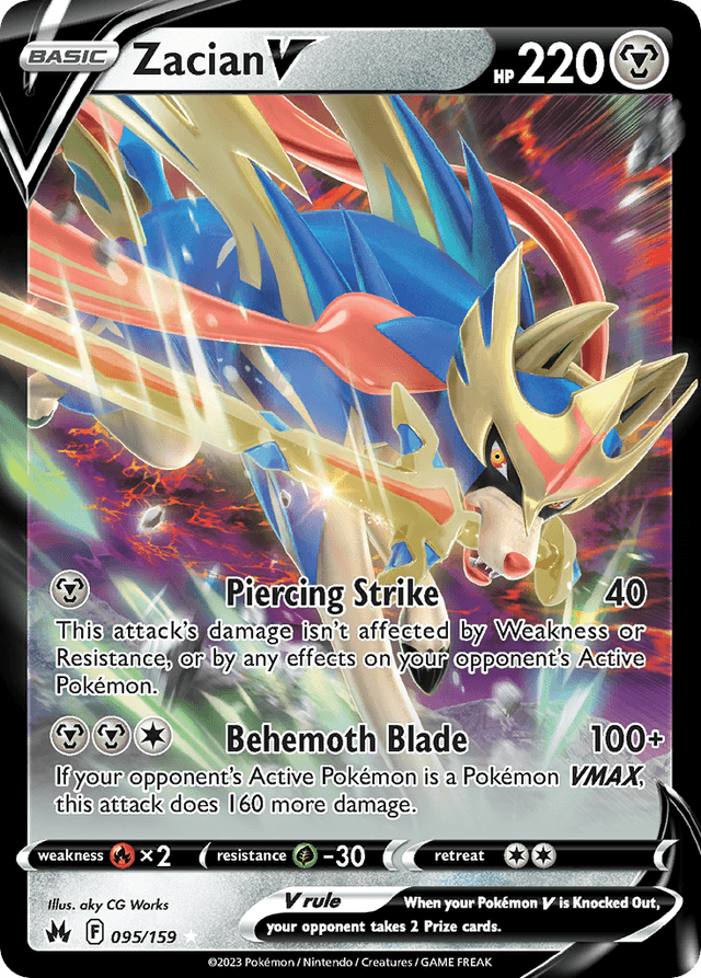 Zacian V — Crown Zenith #95