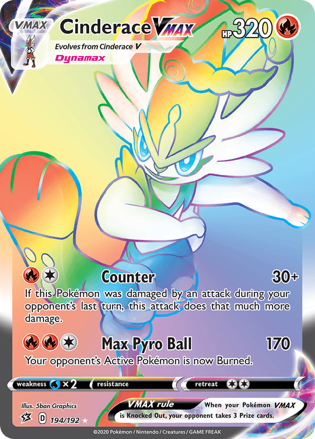 Cinderace VMAX — Rebel Clash #194