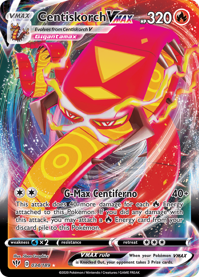 Centiskorch VMAX — Darkness Ablaze #34