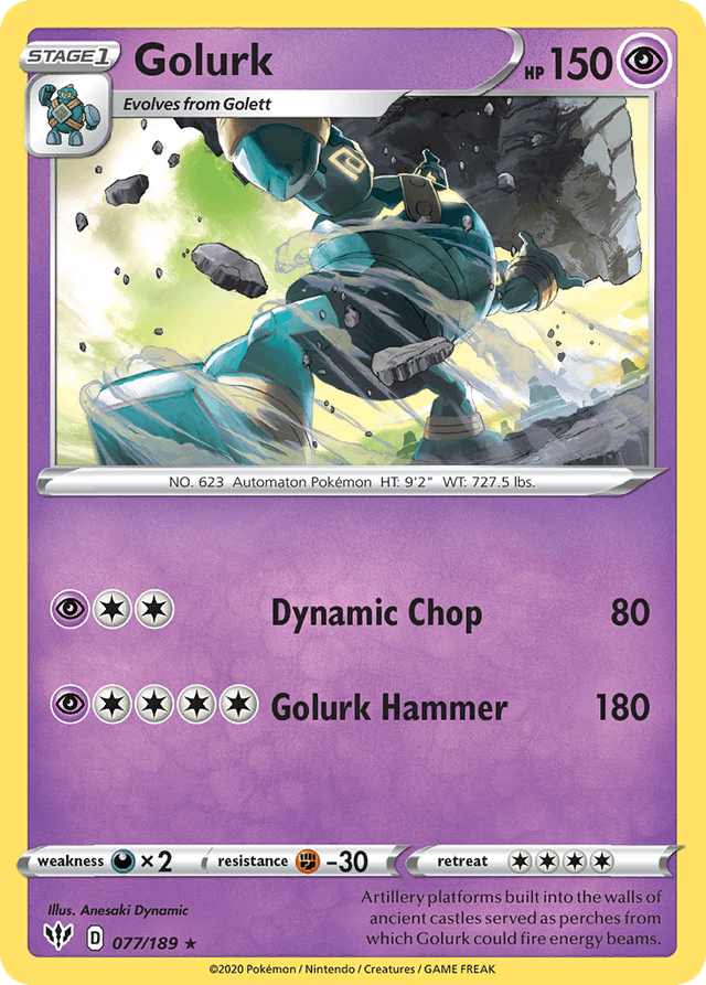 Golurk — Darkness Ablaze #77