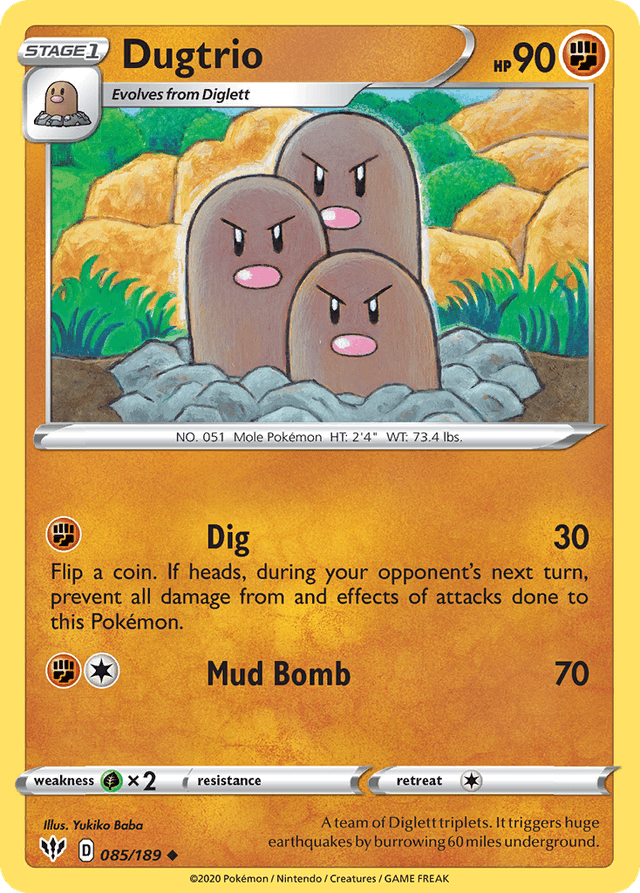 Dugtrio — Darkness Ablaze #85