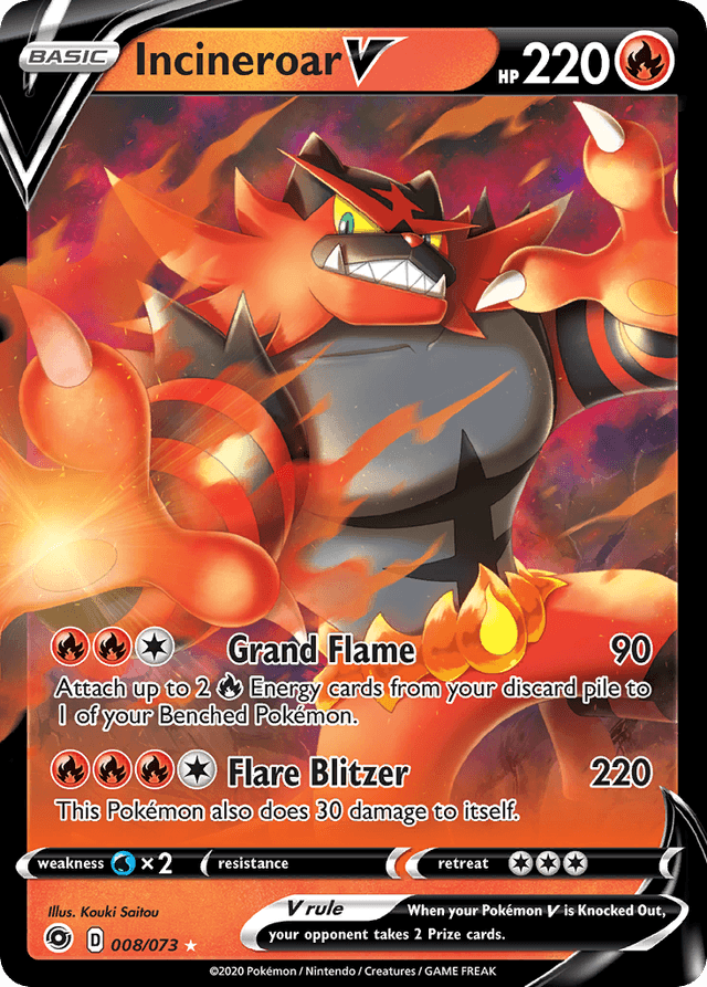 Incineroar V — Champion's Path #8