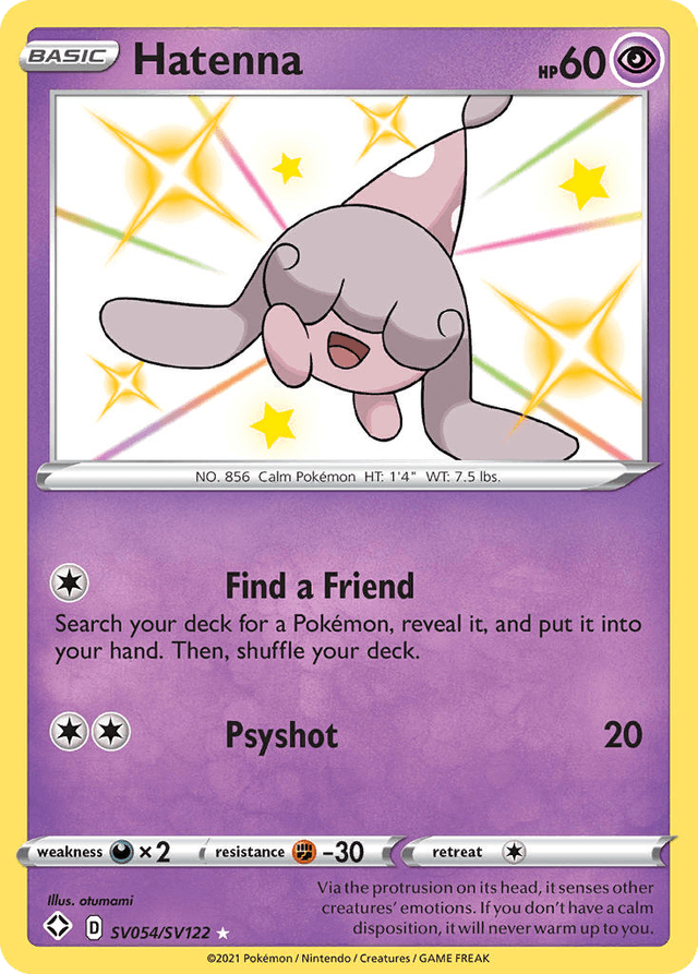 Hatenna — Shining Fates Shiny Vault #SV054