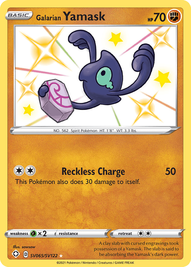 Galarian Yamask — Shining Fates Shiny Vault #SV065