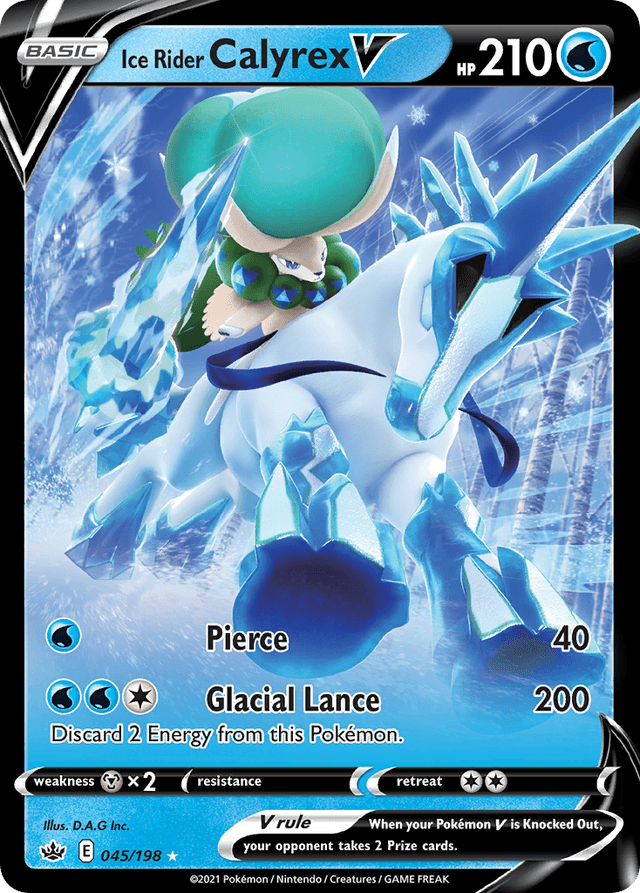 Ice Rider Calyrex V — Chilling Reign #45