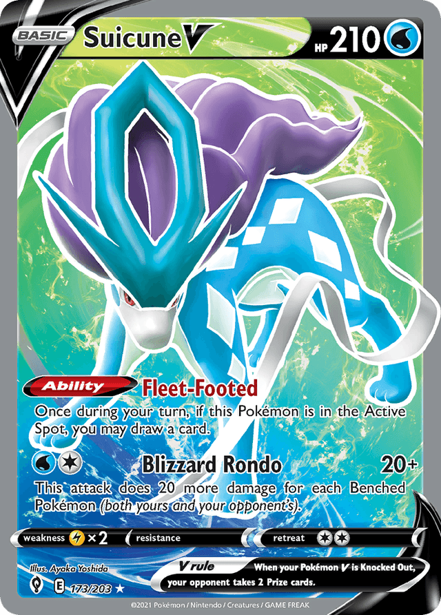 Suicune V — Evolving Skies #173