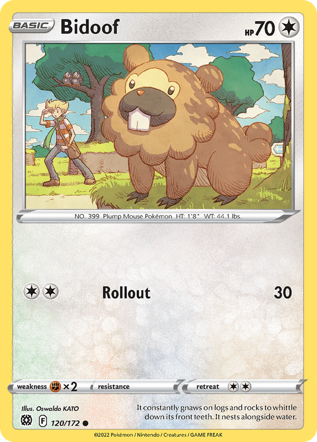 Bidoof — Brilliant Stars #120