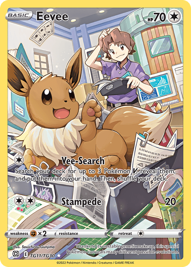 Eevee — Brilliant Stars Trainer Gallery #TG11