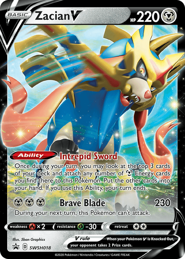 Zacian V — SWSH Black Star Promos #SWSH018