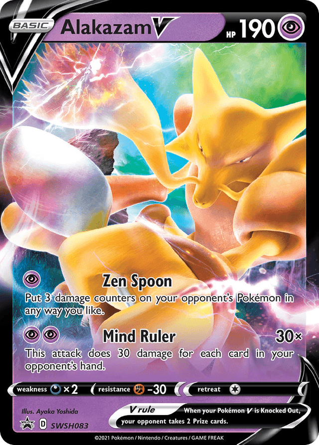 Alakazam V — SWSH Black Star Promos #SWSH083