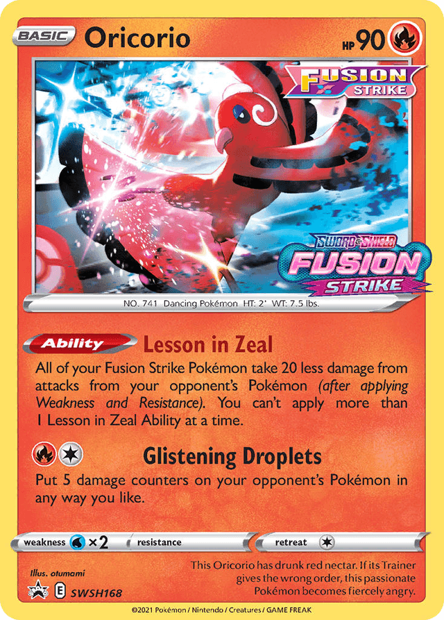 Oricorio — SWSH Black Star Promos #SWSH168