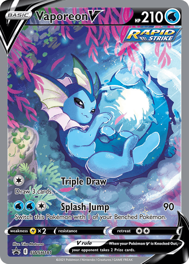 Vaporeon V — SWSH Black Star Promos #SWSH181