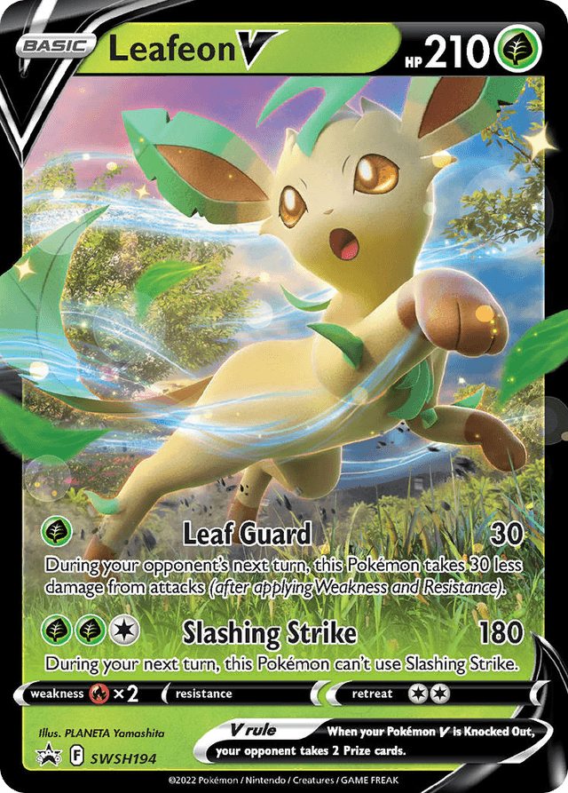 Leafeon V — SWSH Black Star Promos #SWSH194