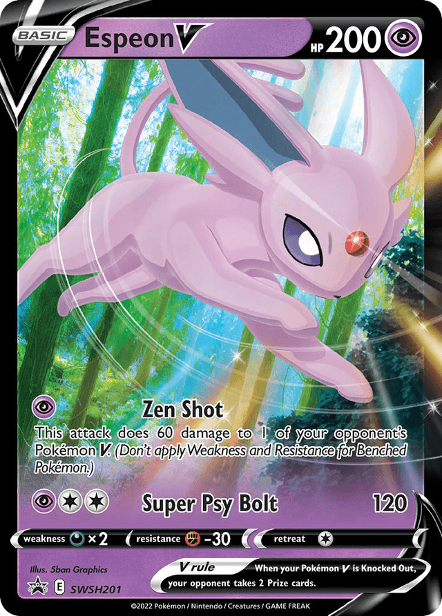 Espeon V — SWSH Black Star Promos #SWSH201