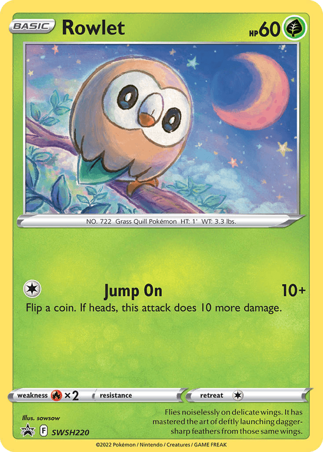 Rowlet — SWSH Black Star Promos #SWSH220