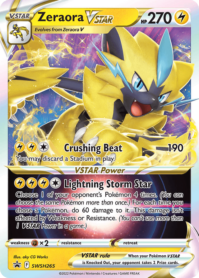 Zeraora VSTAR — SWSH Black Star Promos #SWSH265