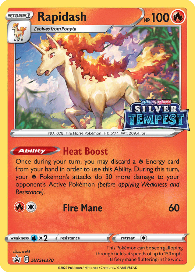 Rapidash — SWSH Black Star Promos #SWSH270