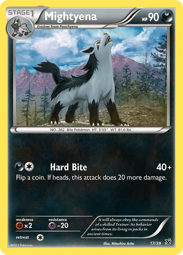 Mightyena — Kalos Starter Set #17