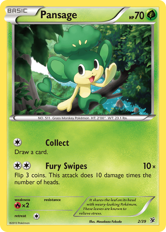 Pansage — Kalos Starter Set #2