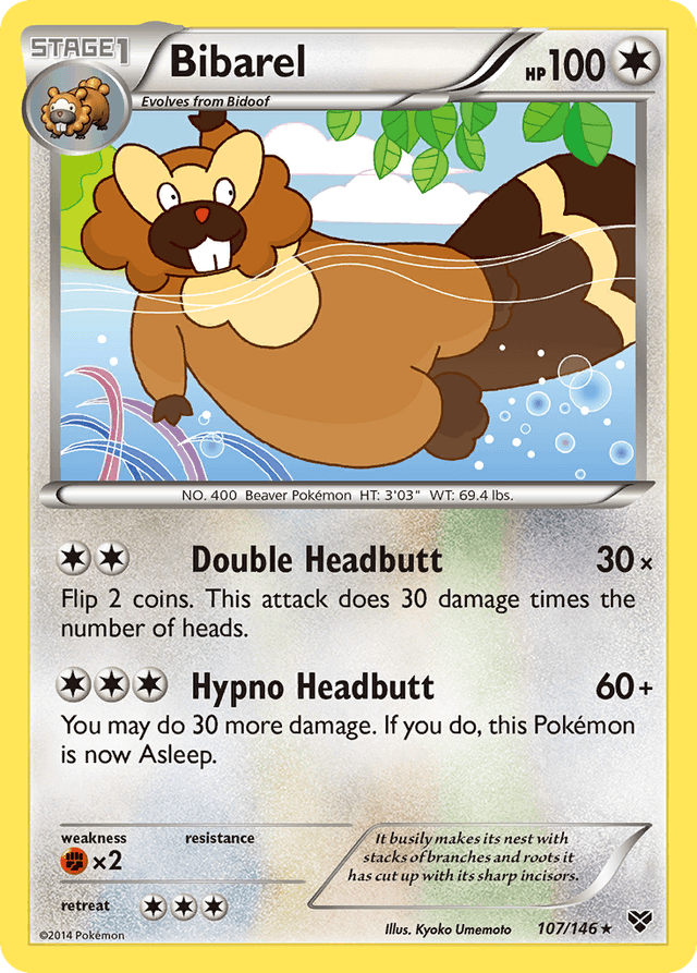 Bibarel — XY #107
