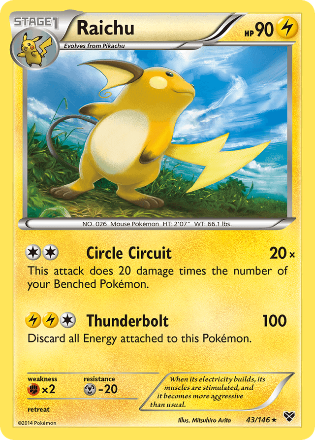 Raichu — XY #43