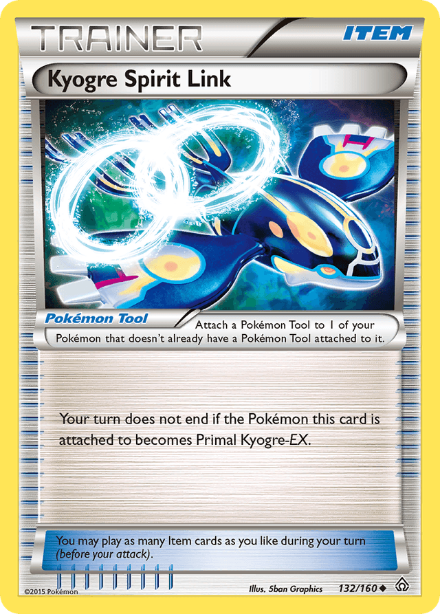 Kyogre Spirit Link — Primal Clash #132