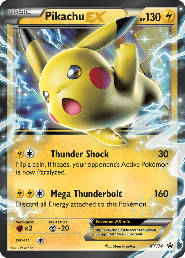 Pikachu-EX — XY Black Star Promos #XY174