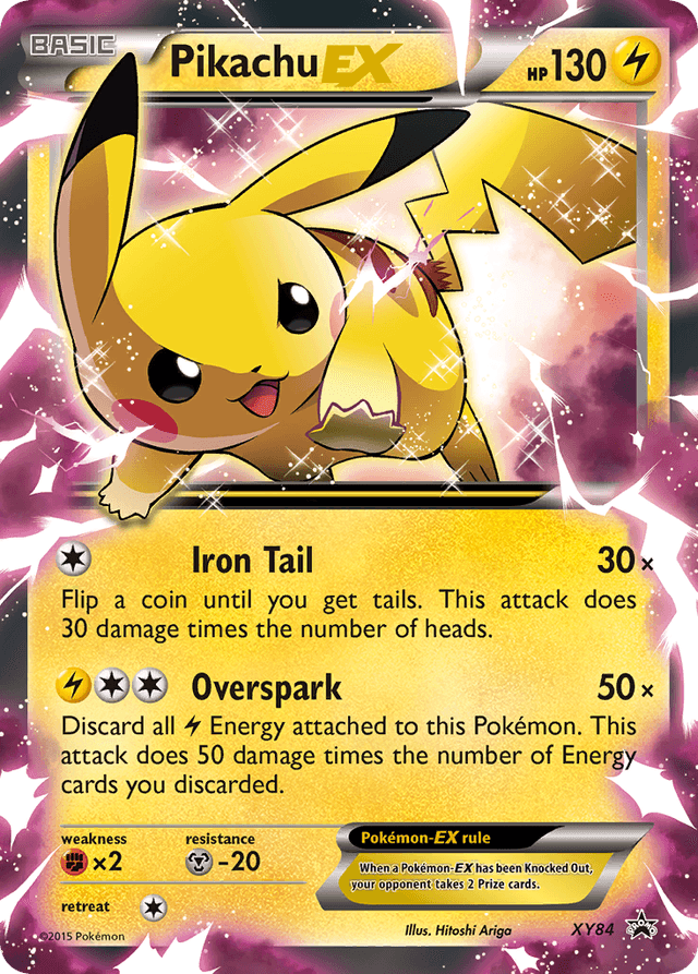 Pikachu-EX — XY Black Star Promos #XY84