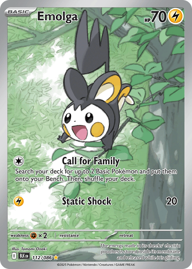 Emolga — Black Bolt #112