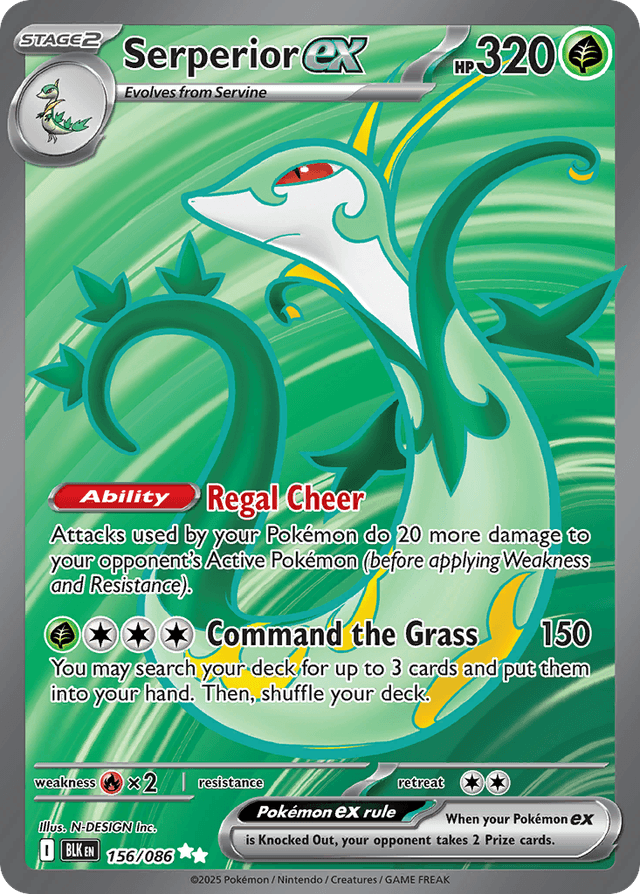 Serperior ex — Black Bolt #156