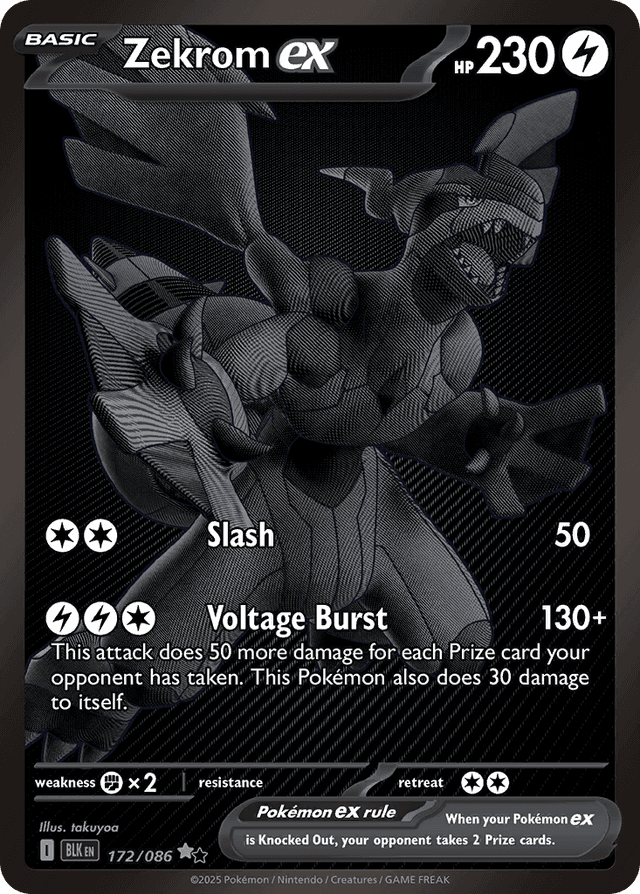 Zekrom ex — Black Bolt #172