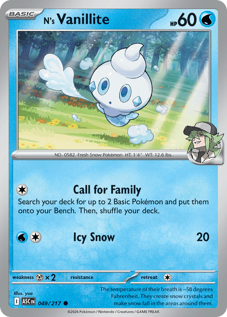 N's Vanillite — Ascended Heroes #49