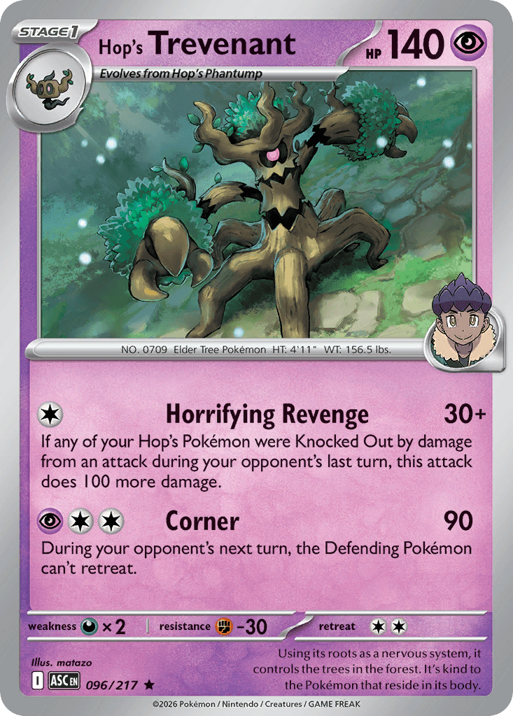 Hop's Trevenant — Ascended Heroes #96
