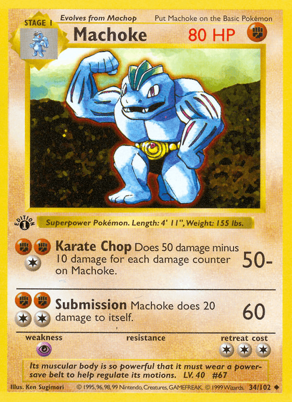 Machoke — Base #34