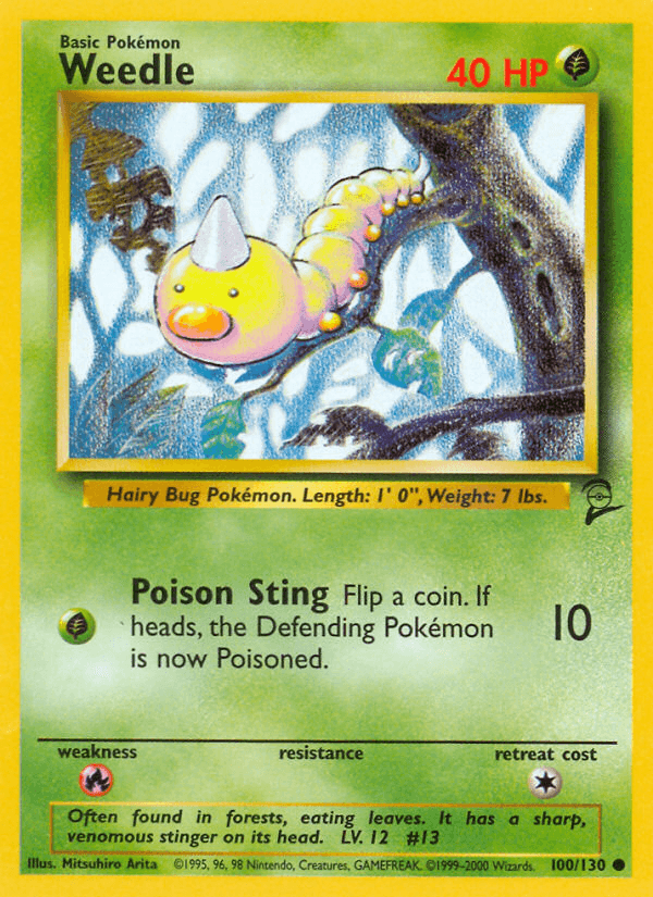 Weedle — Base Set 2 #100