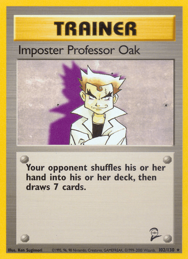 Imposter Professor Oak — Base Set 2 #102