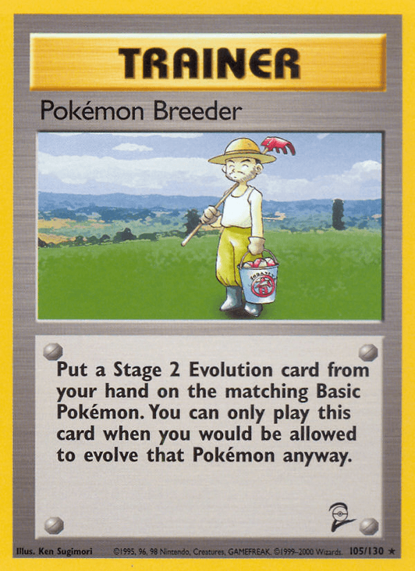 Pokémon Breeder — Base Set 2 #105