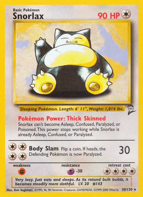 Snorlax — Base Set 2 #30