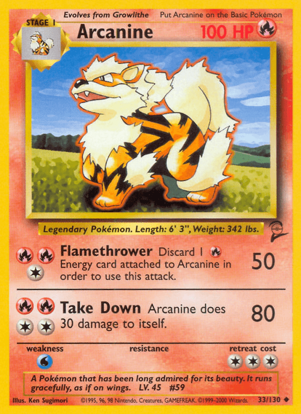 Arcanine — Base Set 2 #33