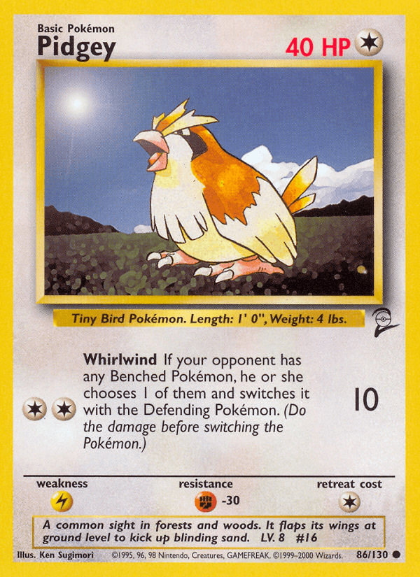 Pidgey — Base Set 2 #86