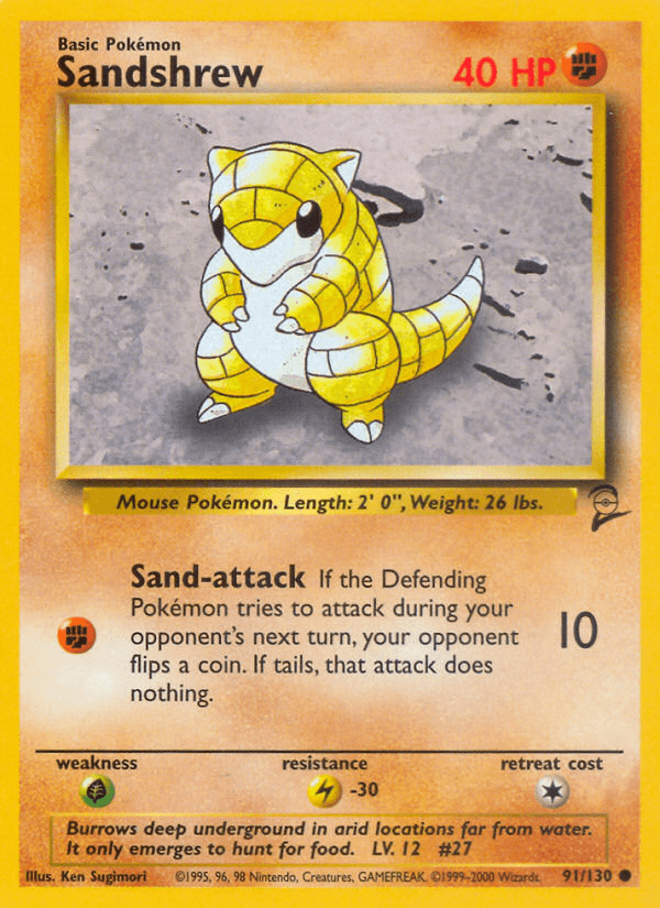 Sandshrew — Base Set 2 #91
