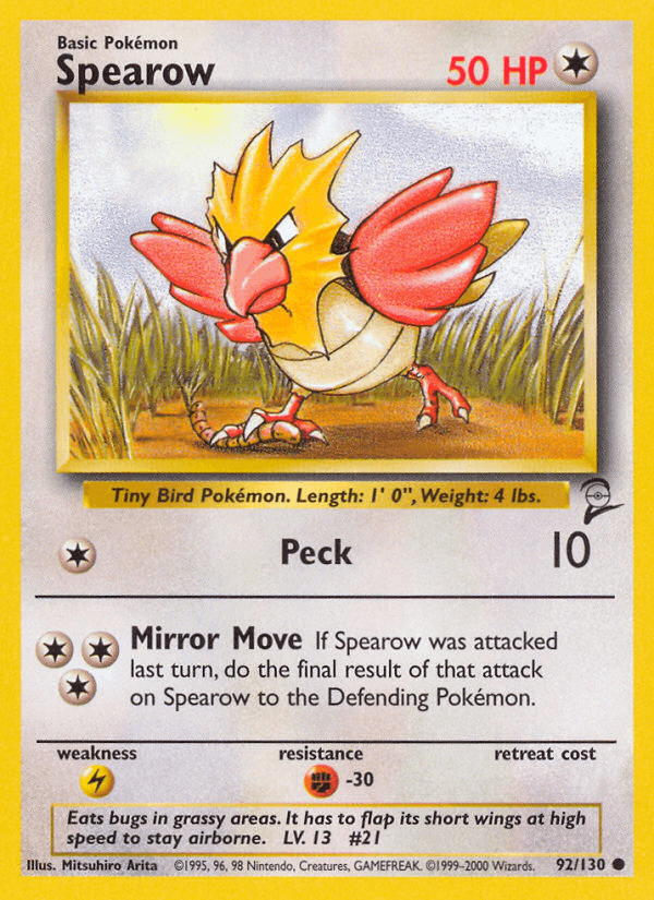 Spearow — Base Set 2 #92