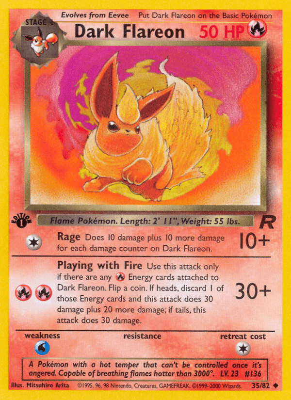 Dark Flareon — Team Rocket #35